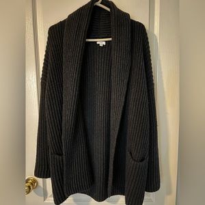 Vince Oversized Open-Front Sweater Cardigan